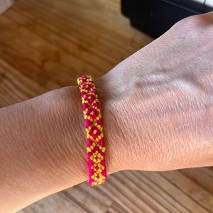 New friendship bracelet pink adjustable